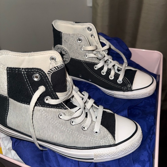 Converse Chuck Taylor All Star High 168762C Grey Black Womens 8/Mens 6/EUR 39 - Picture 6 of 15